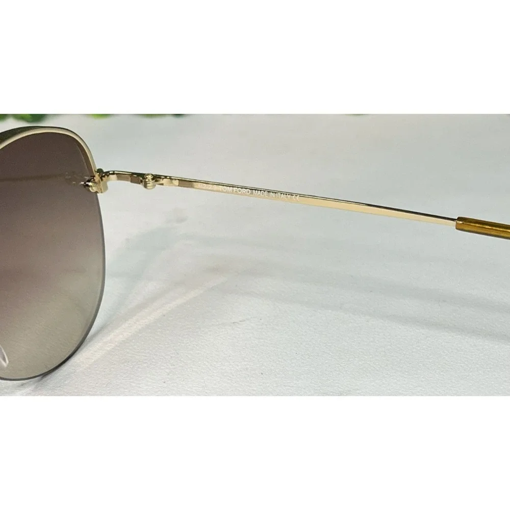 TOM FORD Margret 02 TF566 Gunmetal Aviator Sunglasses 60mm - AUTHENTIC, PREOWNED
